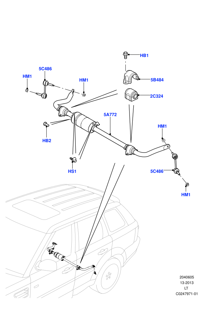 Active Anti-Roll Bar System (With Roll Stability Control)(Rear,Stabilizer Bar)((V)FROMAA000001)