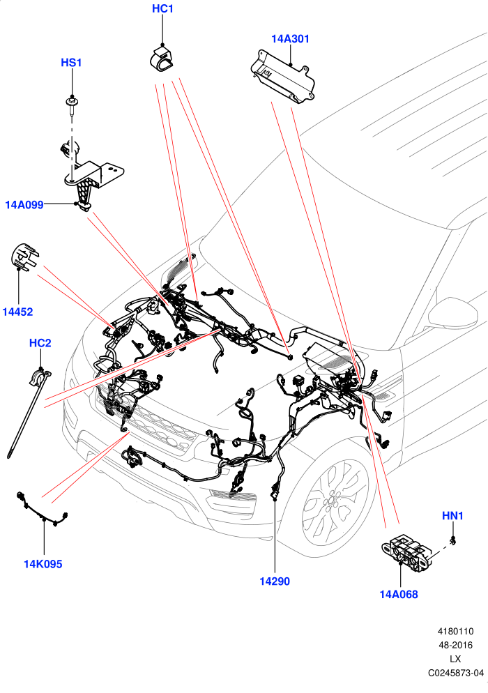 Electrical Wiring - Engine And Dash (Engine Compartment)((V)TOEA999999)