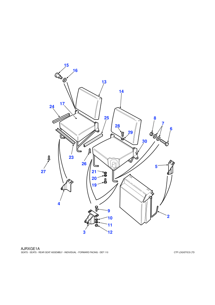 Rear Forward Facing-Individual (110)