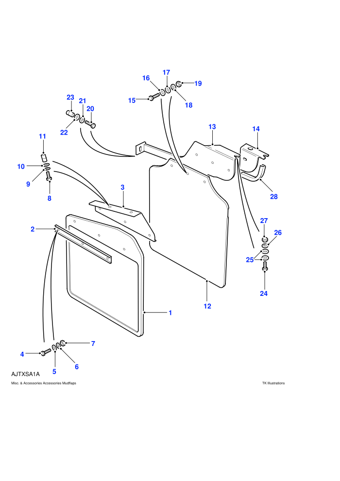 Mudflaps (110,130 Wheelbase)