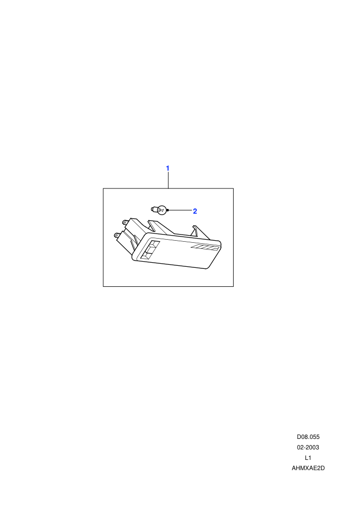 Interior Roof Lamp (Germany)