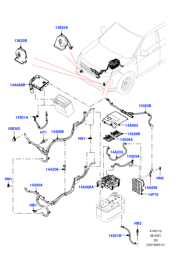 Battery Cables And Horn (Itatiaia (Brazil))