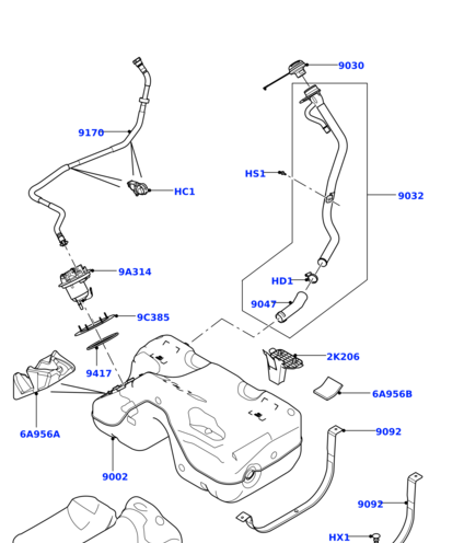 LR041435 LAND ROVER Защита топливного бака