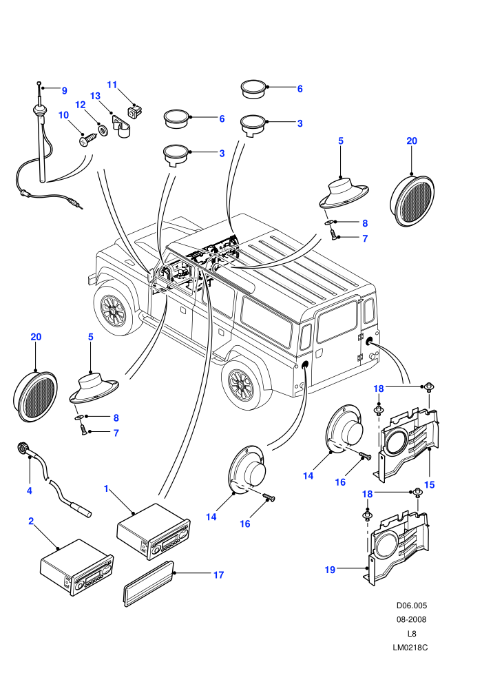 Radio And Speaker - Original Fit ((V)TOCA999999 (V)FROM7A000001)