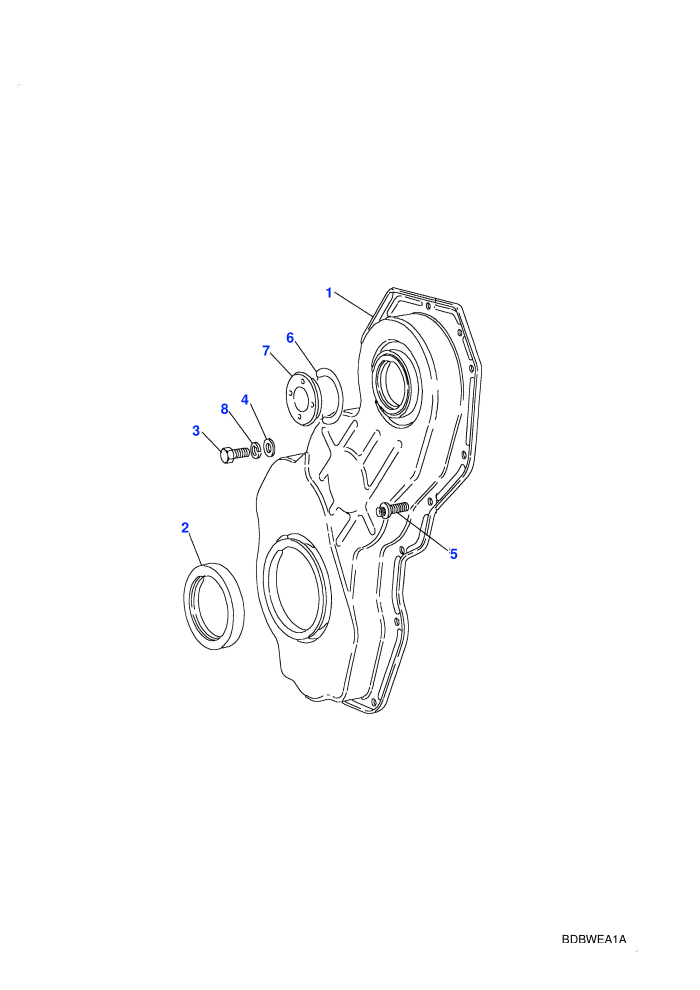 Front Cover (2.5L Turbo Diesel VM)