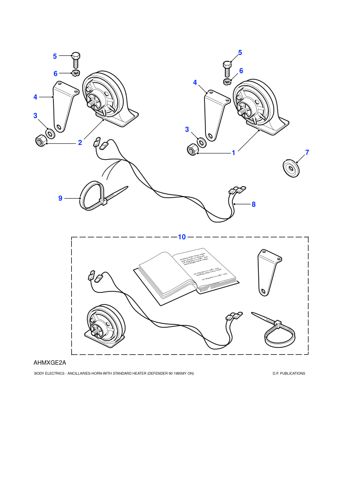 Horn-From (V) KA923604-With Standard Heater