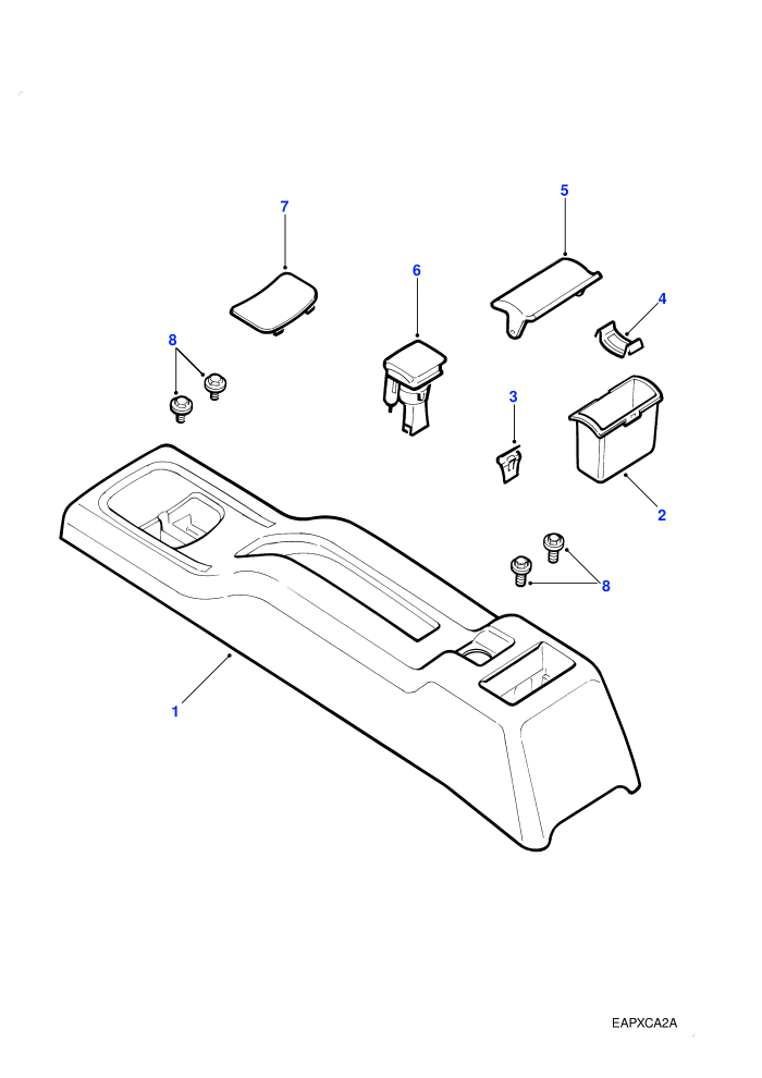 Centre Console Assembly ((V)TOYA999999)