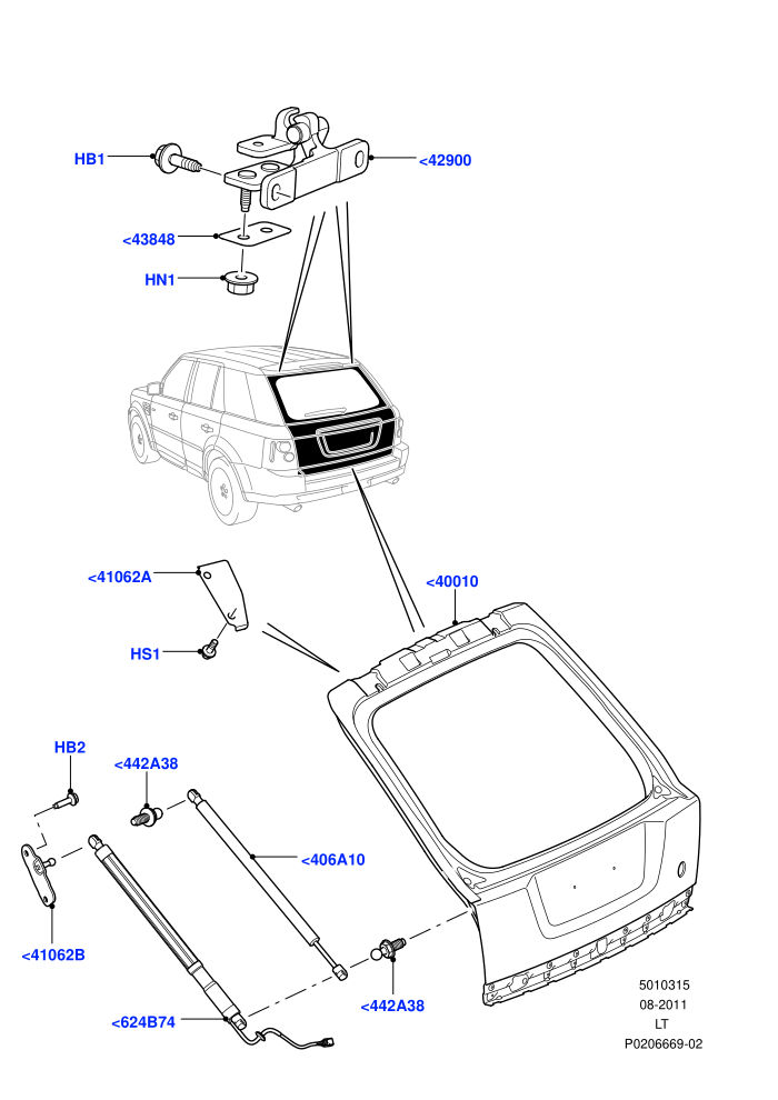 Luggage Compartment Door (Door And Fixings)((V)FROMAA000001)