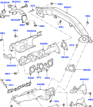 LR122427 LAND ROVER Болт М8 1,25 х 25