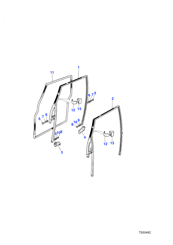 Front Door Frame And Seals (4 Door Station Wagon)