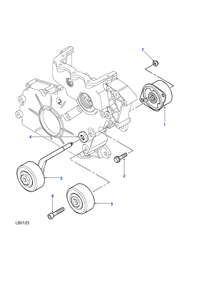 Pulley-Water Pump and Alternator (M47 2.0L I4 16V Diesel)