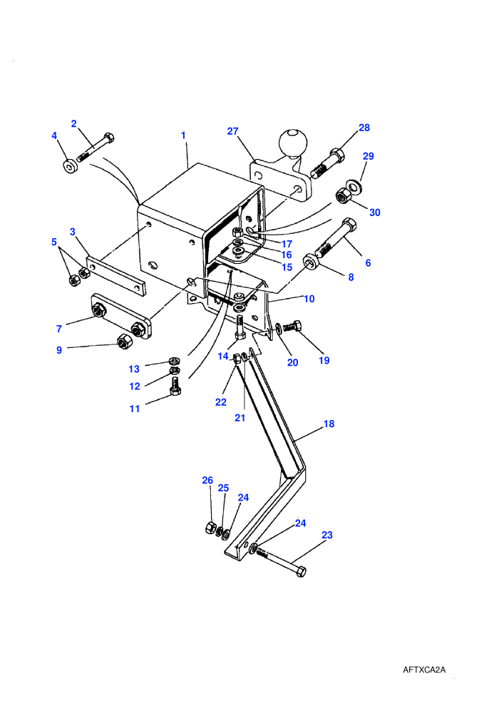 Towing Equipment-Towing Drop Plate With Tow Ball-To (V) VA138479-Except HCPU (HICAP)((V)TOWA138480)