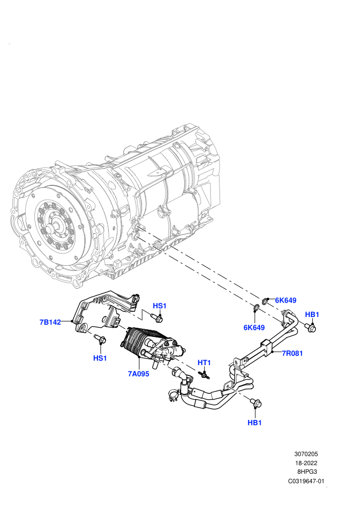 Transmission Cooling Systems (8HP Gen3 Hybrid Trans)