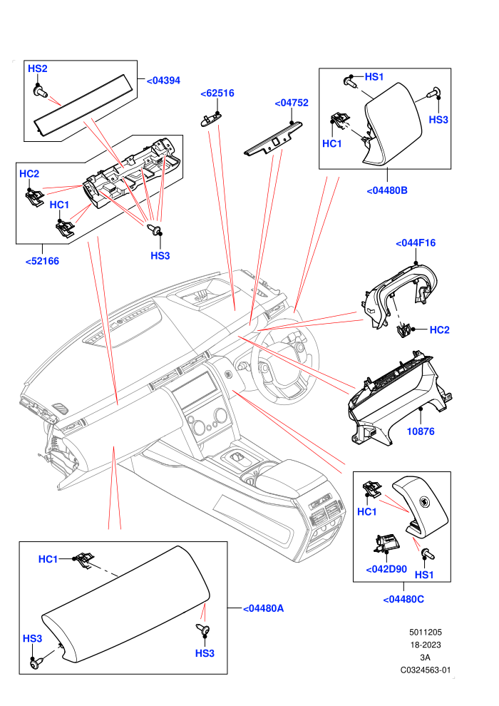 Instrument Panel (Itatiaia (Brazil))(Centre,External)((V)TOPT999999 (V)FROMLT000001)