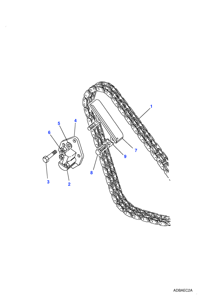Timing Chain & Mechanical Tensioner (2.25L 4 Cyl L/R Petrol)