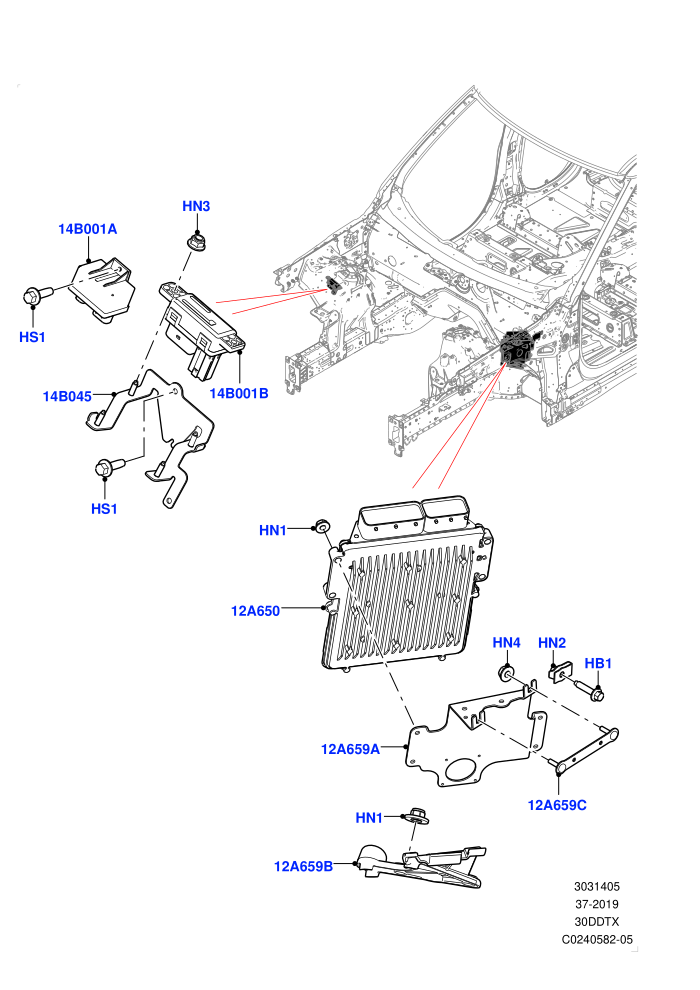 Engine Modules And Sensors (3.0 V6 Diesel)