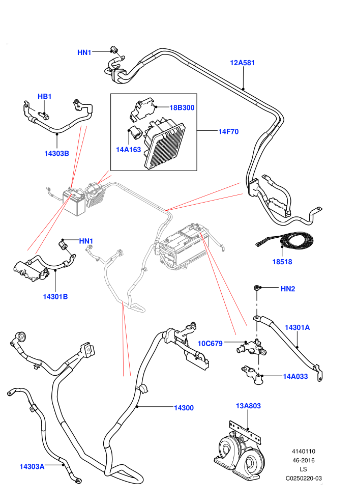 Battery Cables And Horn (RHD)((V)FROMEA000001)