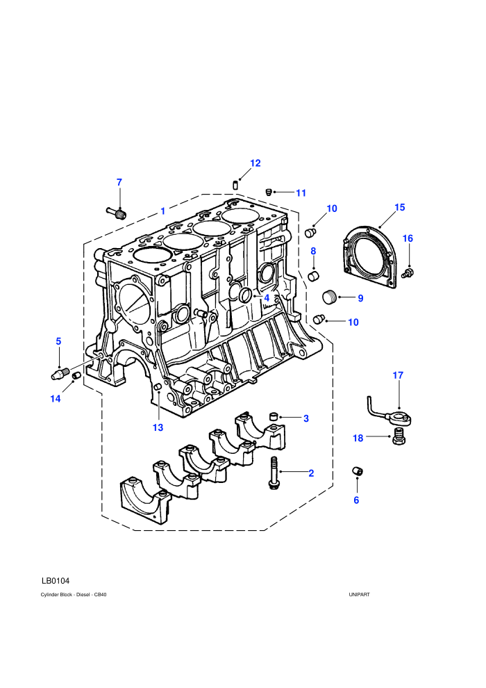 Cylinder Block (2.0L I4 8V TCIE)