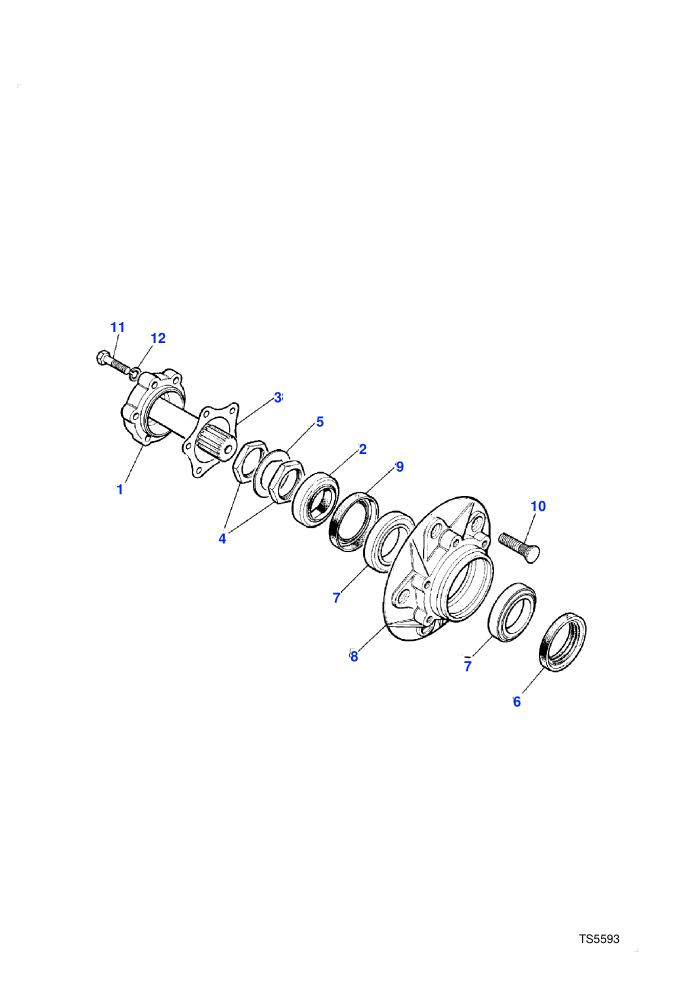 Front Hubs-Non ABS (Less Anti-Lock Braking System)