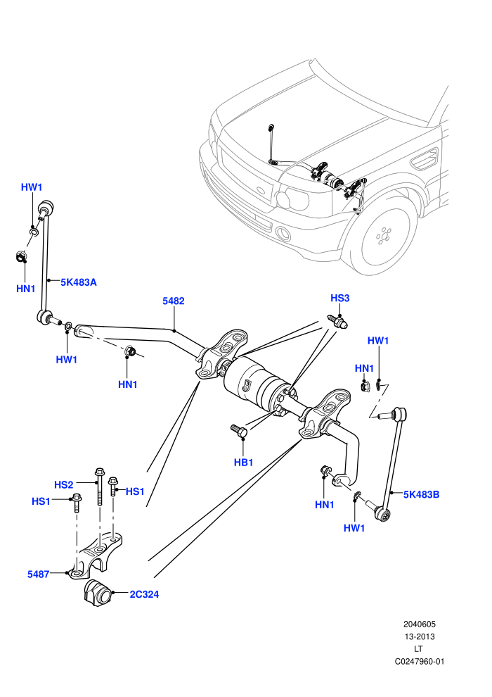 Active Anti-Roll Bar System (With Roll Stability Control)(Front,Stabilizer Bar)((V)TO9A999999)