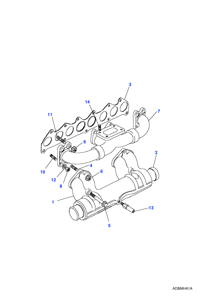 Manifolds (2.5L I4 200 TDi L/R,5 Speed Manual Transmission,Less Catalyst)