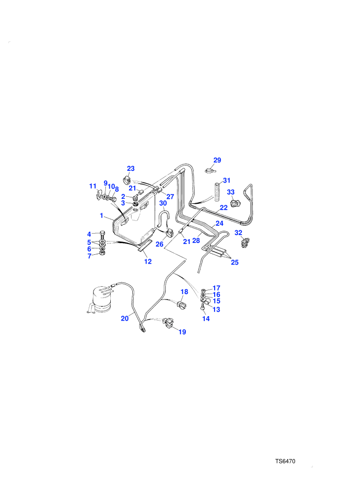 Catch Tank - Evap Loss (Less Catalyst,V8 Petrol)((V)TOGA464553 (V)FROMEA308803)