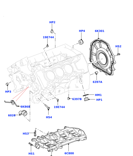 LR043721 GREEN OVAL Сальник коленвала задний 5,0 /3,0