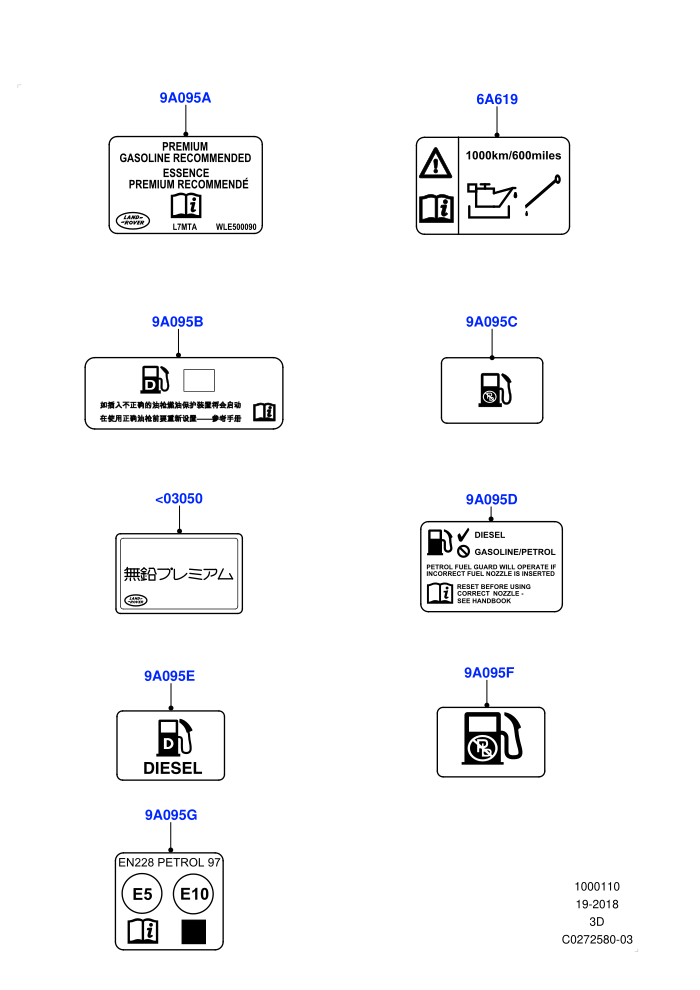 Labels (Fuel Information,Solihull Plant Build)((V)FROMHA000001)