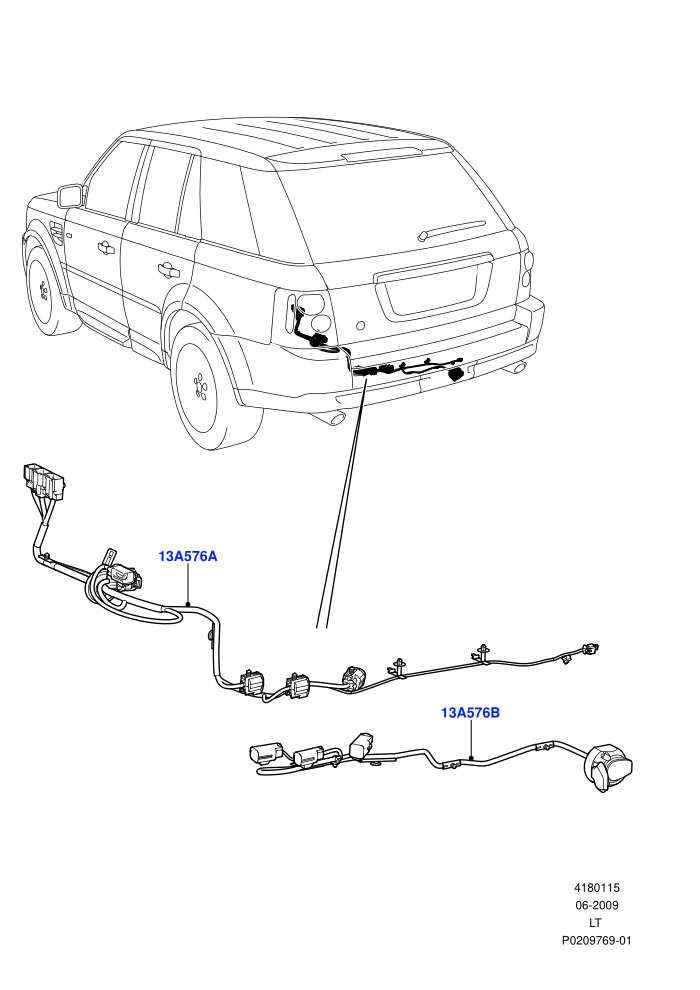 Electrical Wiring - Body And Rear (Towing)((V)FROMAA000001)