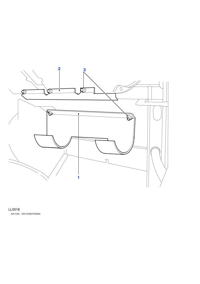 Evaporator Bracket (4.0L V8 EFI Petrol,50 LE,With Air Conditioning)