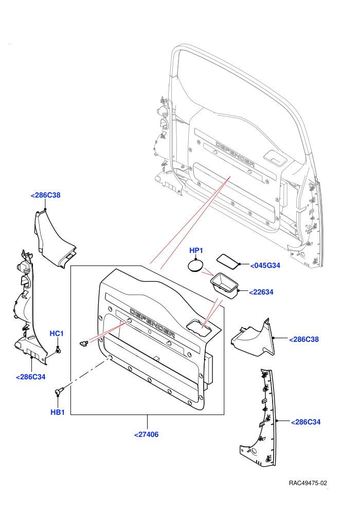 Back Door/Tailgate Trim Panels