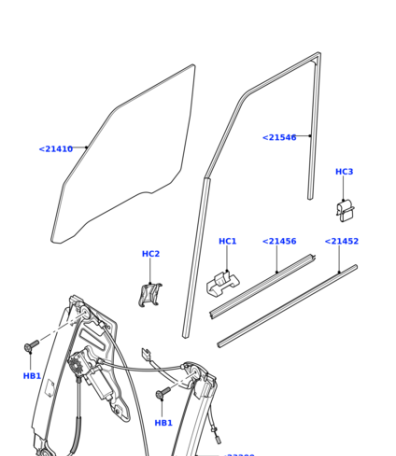 CUH500220 BEARMACH Стеклоподъемник передний правый RRN