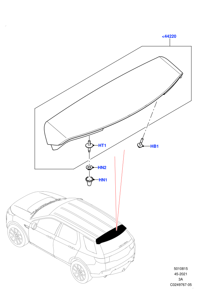 Spoiler And Related Parts (Halewood (UK))