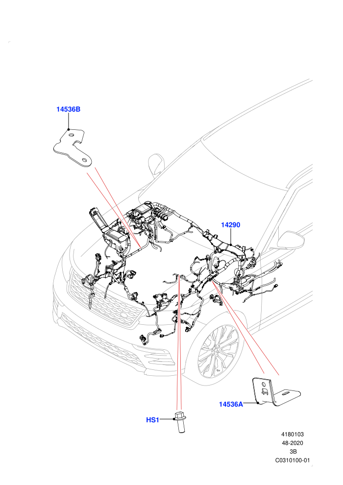 Engine Bay Harness ((V)TOMA999999 (V)FROMMA000001)