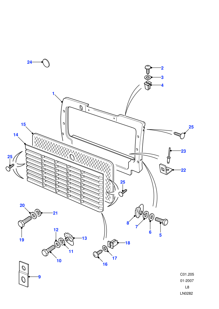 Radiator Grille ((V)FROM7A000001)