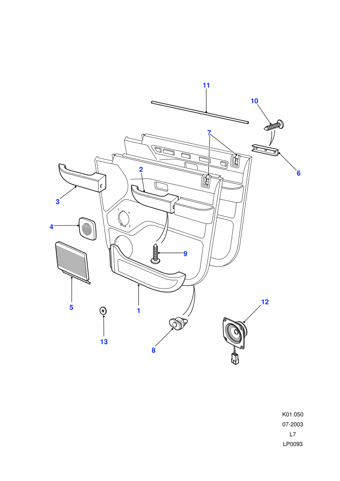 Front Door Casing Components
