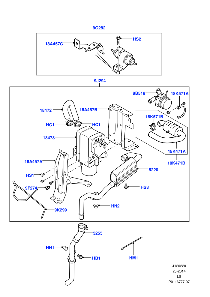 Auxiliary Fuel Fired Pre-Heater (With Fuel Fired Heater)(Page A)((V)TO9A999999)
