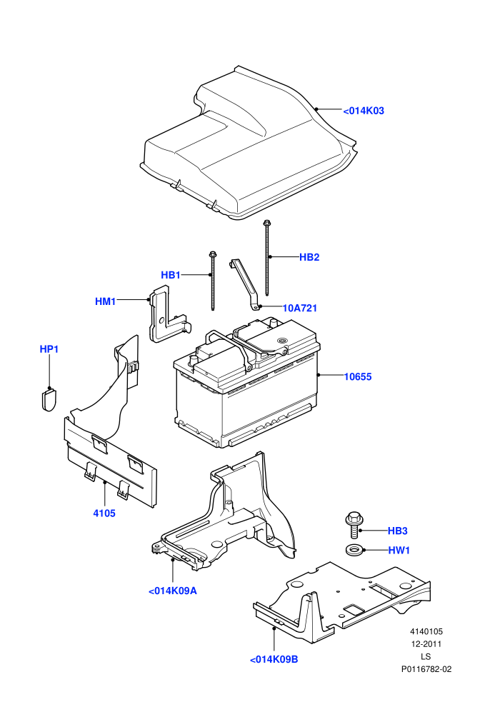 Battery And Mountings ((V)TO9A999999)