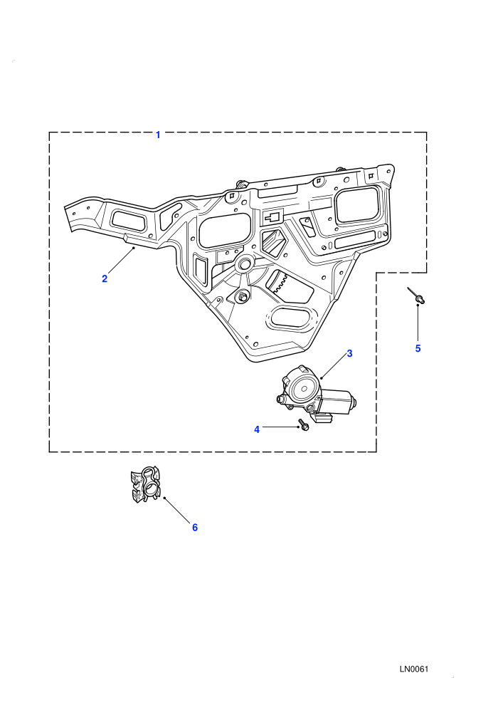 Window Regulator Assembly-Rear Side Door