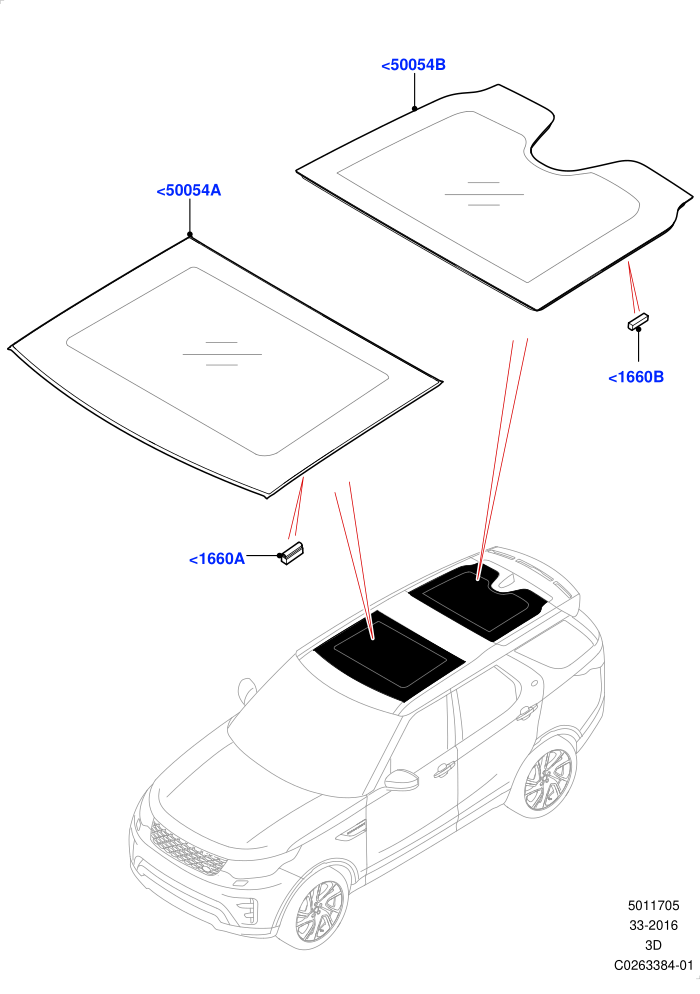 Sliding Roof Panel (Roof Conv-Front And Rear Panoramic)(Solihull Plant Build)((V)FROMHA000001)