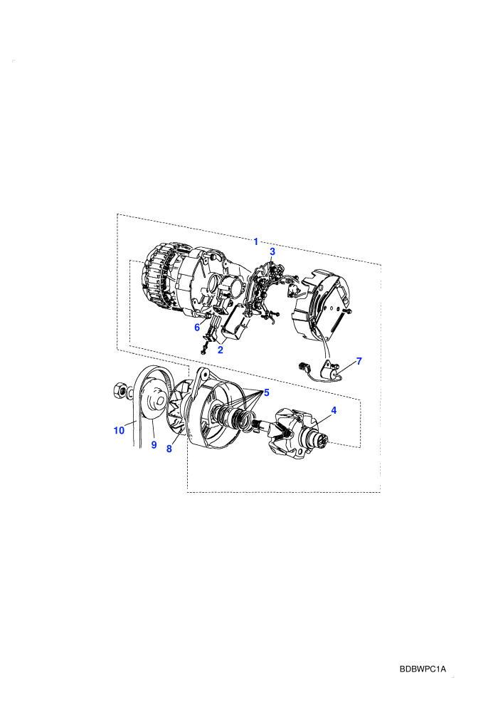 Alternator (2.5L Turbo Diesel VM)