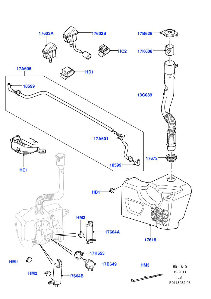 Windscreen Washer ((V)TO9A999999)