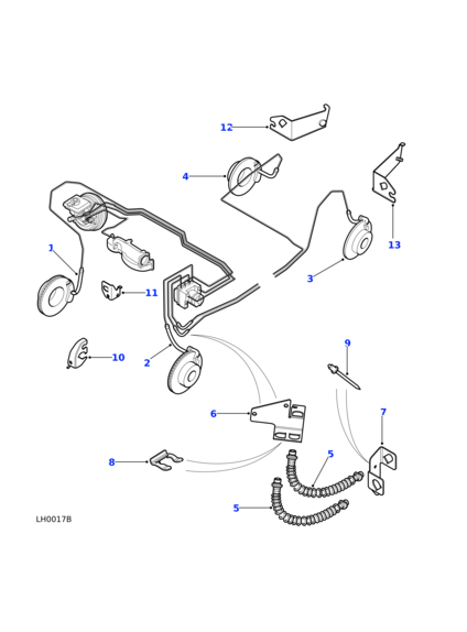 SHB101190 JAPAN PARTS Шланг тормозной передний D2