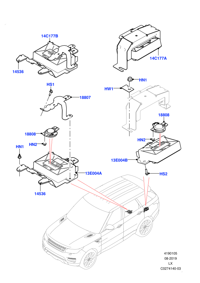 Vehicle Modules And Sensors (Tow Hitch Elec Deployable Swan Neck)((V)FROMHA000001)