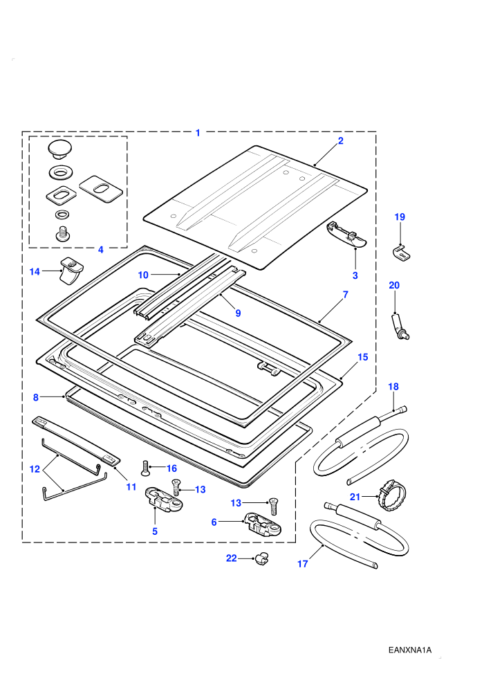 Sunroof - Opaque Panel (3 Door Soft Back/Hard Back)