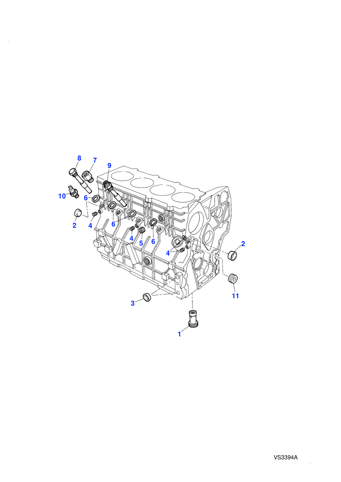 Cylinder Block Components (2.5l 4 Cyl VM Turbo Diesel)