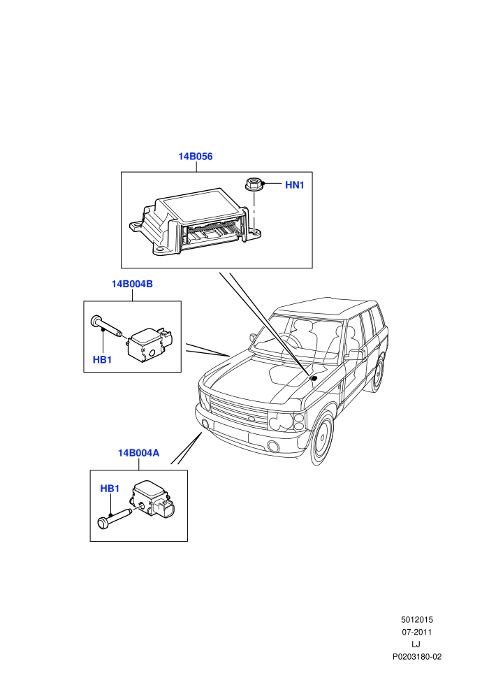 Airbag System (Less Armoured)(Airbag Diagnostic Control Unit And Sensors)((V)FROMAA000001)