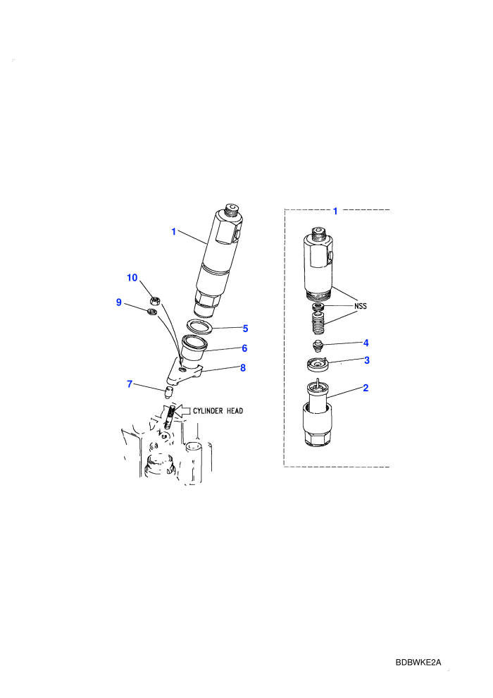 Injector Assembly (2.5L Turbo Diesel VM)