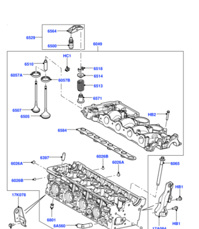 LR017305 LAND ROVER Прокладка ГБЦ (1,35мм. 3 отверстия) FR 2.2