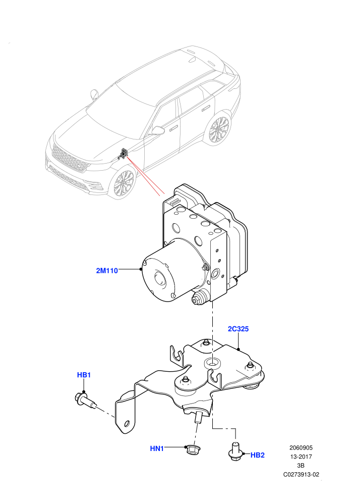 Anti-Lock Braking System (ABS Modulator)((V)TOLA999999)